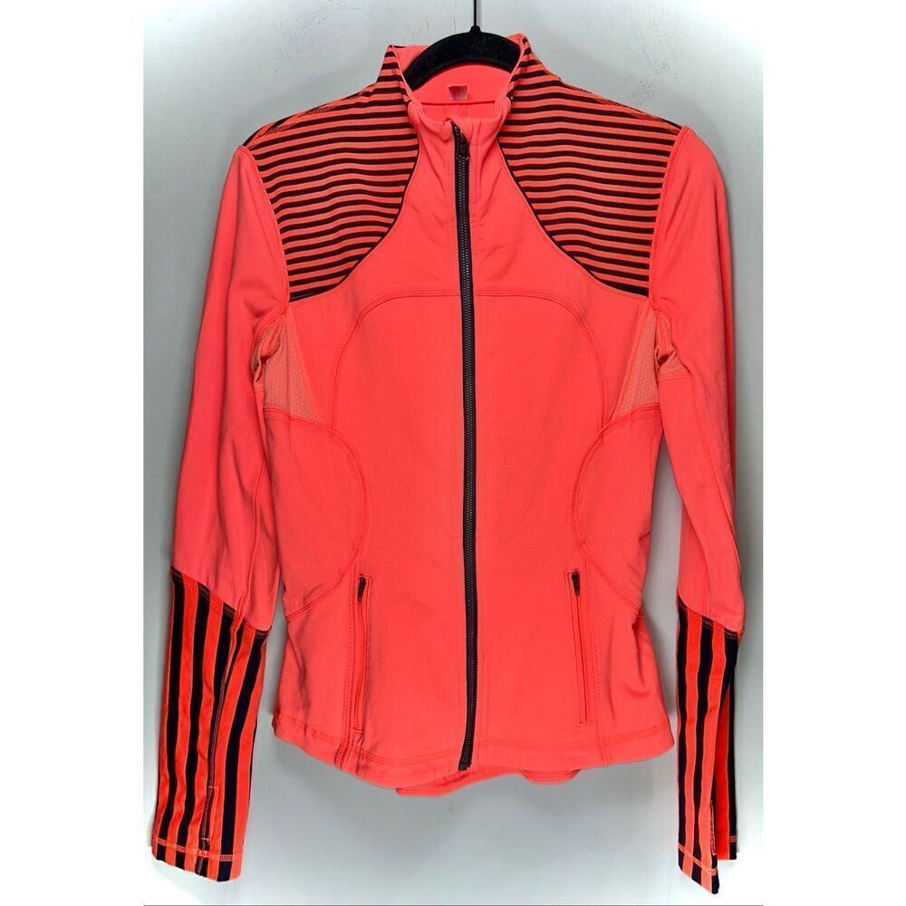 Lululemon Forme Jacket in flare orange size 6